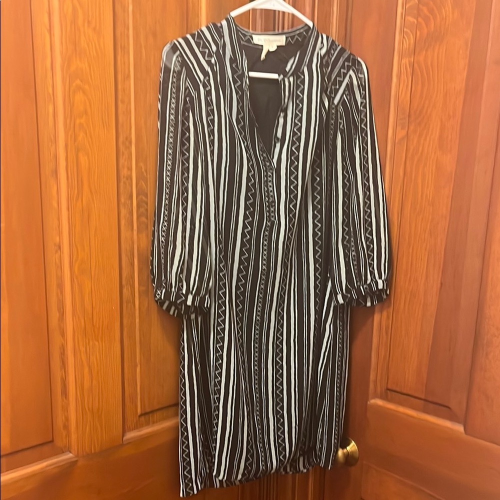 Black and Mint Green Striped Women's coverup